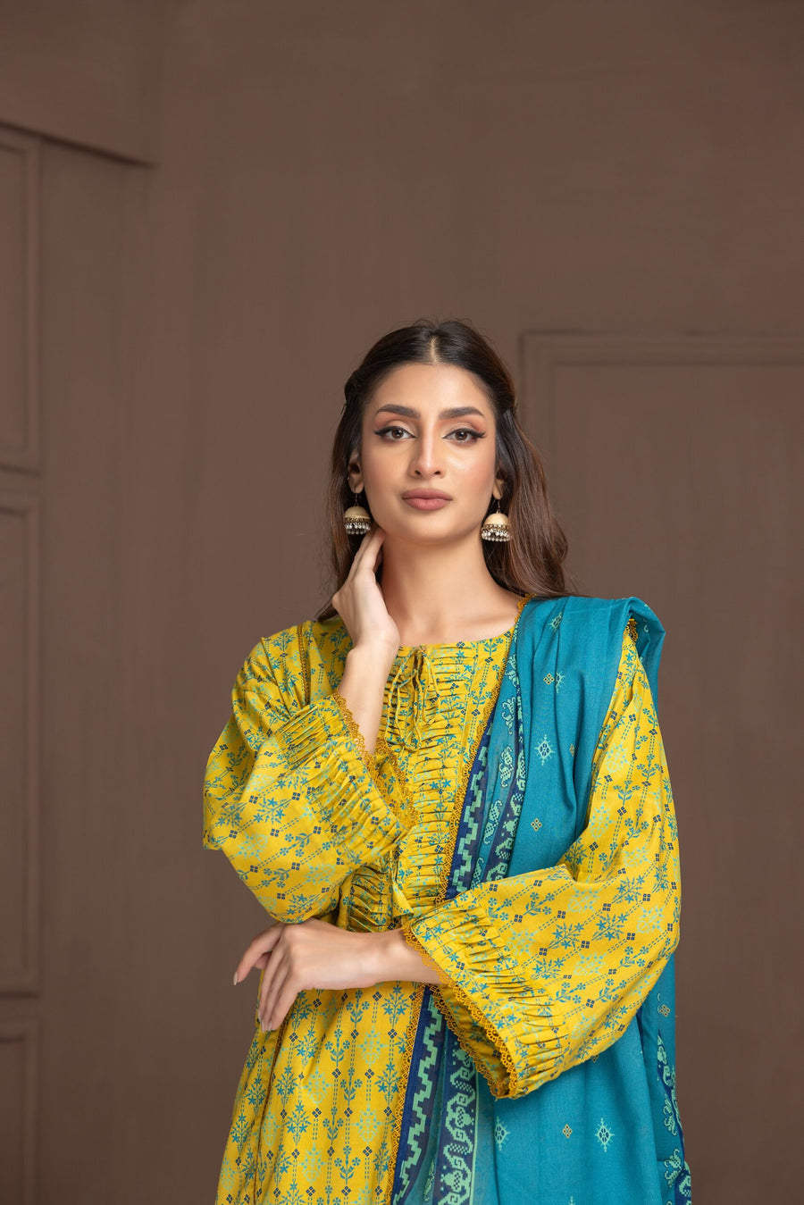 Regalia Identic Separates Printed Lawn Unstitched 3Pc Suit IDS21-04