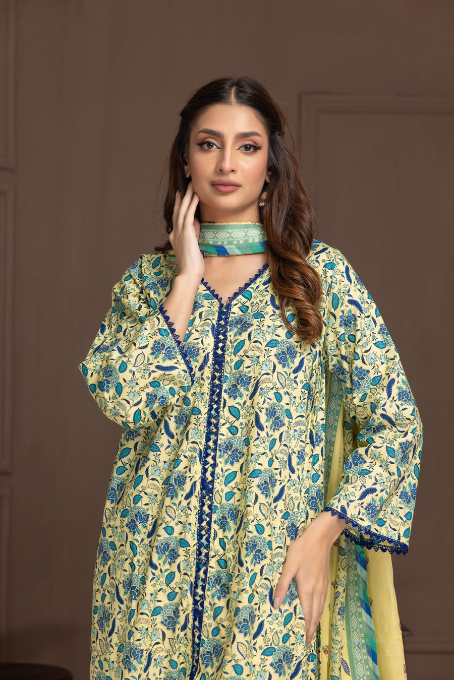 Regalia Identic Separates Printed Lawn Unstitched 3Pc Suit IDS21-06