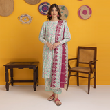 Regalia Identic Separates Printed Lawn Unstitched 3Pc Suit IDS23-01