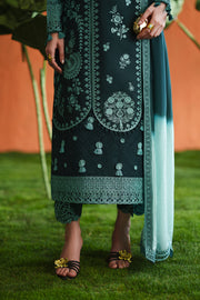 Zariya Zaira Embroidered Luxury Lawn Unstitched 3Pc Suit ZB6S108 IEZAK