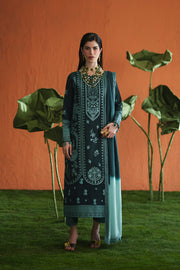 Zariya Zaira Embroidered Luxury Lawn Unstitched 3Pc Suit ZB6S108 IEZAK