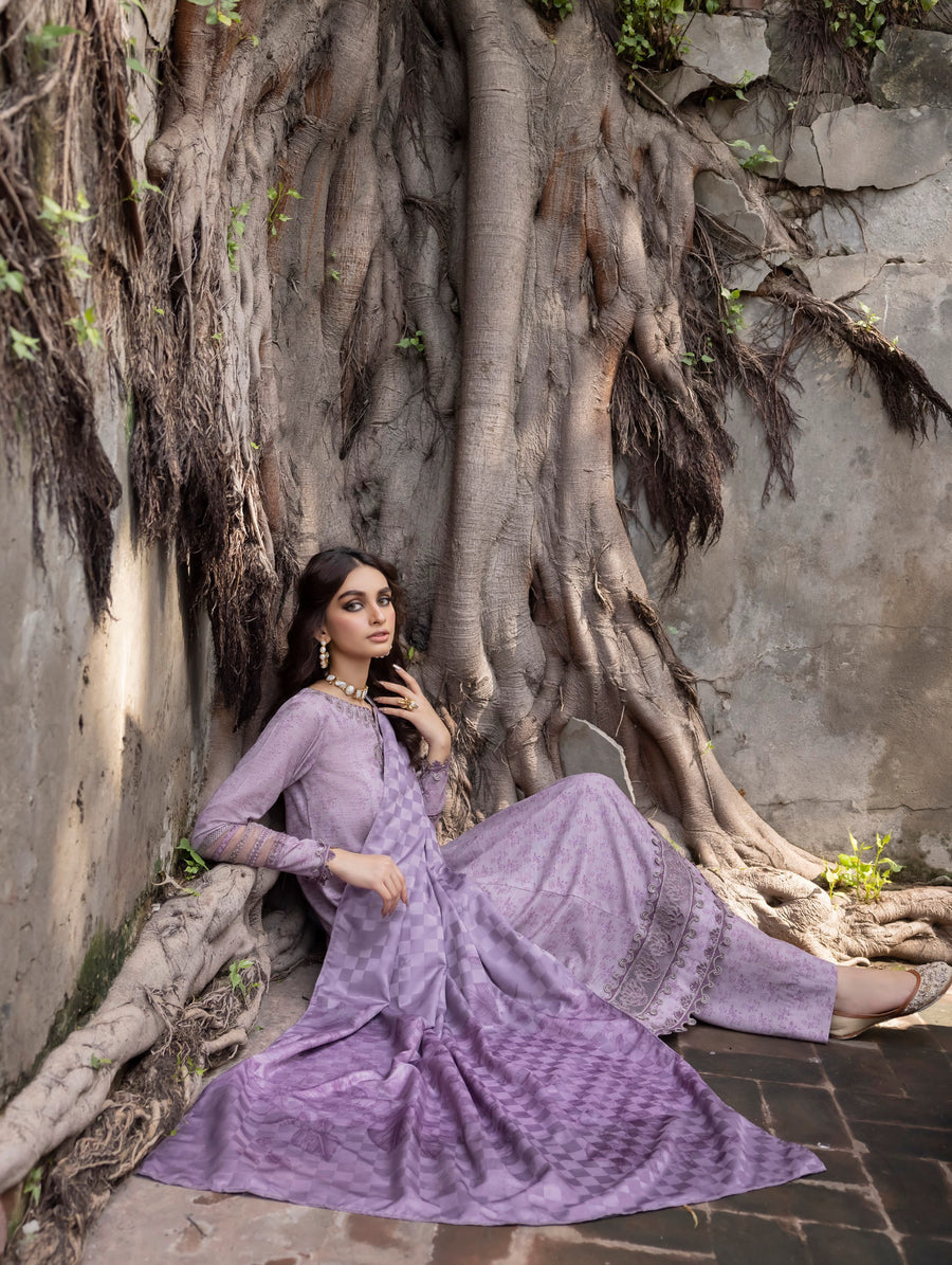 Jahanara by Iznik Embroidered Slub Khaddar Unstitched 3Pc Suit IJK-01