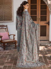 Jahanara by Iznik Embroidered Slub Khaddar Unstitched 3Pc Suit IJK-04 min