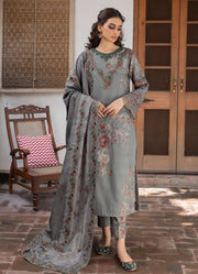 Jahanara by Iznik Embroidered Slub Khaddar Unstitched 3Pc Suit IJK-04 min