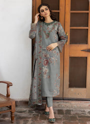 Jahanara by Iznik Embroidered Slub Khaddar Unstitched 3Pc Suit IJK-04 min