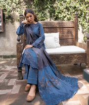 Jahanara by Iznik Embroidered Slub Khaddar Unstitched 3Pc Suit IJK-05