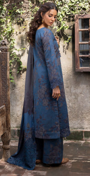 Jahanara by Iznik Embroidered Slub Khaddar Unstitched 3Pc Suit IJK-05