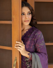 Jahanara by Iznik Embroidered Slub Khaddar Unstitched 3Pc Suit IJK-07