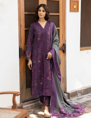 Jahanara by Iznik Embroidered Slub Khaddar Unstitched 3Pc Suit IJK-07