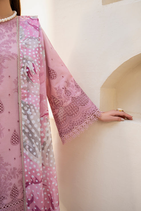 Iris by Jazmin Embroidered Lawn Unstitched 3Pc Suit IL-SS24-D1