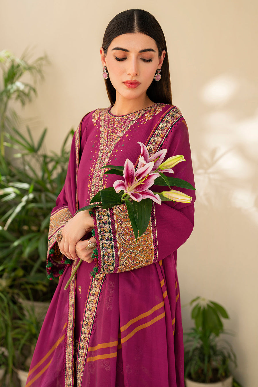 Iris by Jazmin Embroidered Lawn Unstitched 3Pc Suit IL-SS24-D10