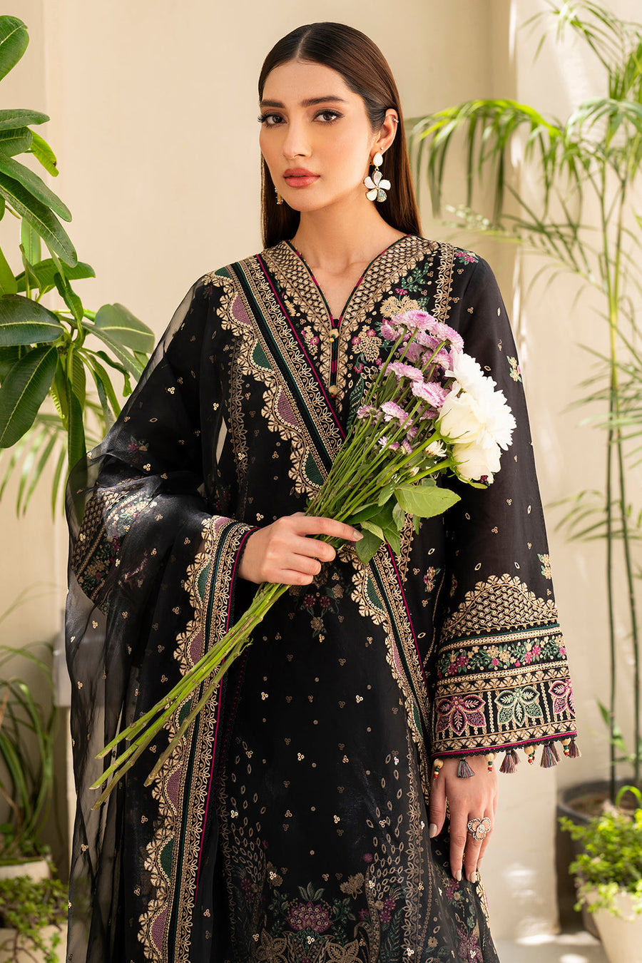 Iris by Jazmin Embroidered Lawn Unstitched 3Pc Suit IL-SS24-D4