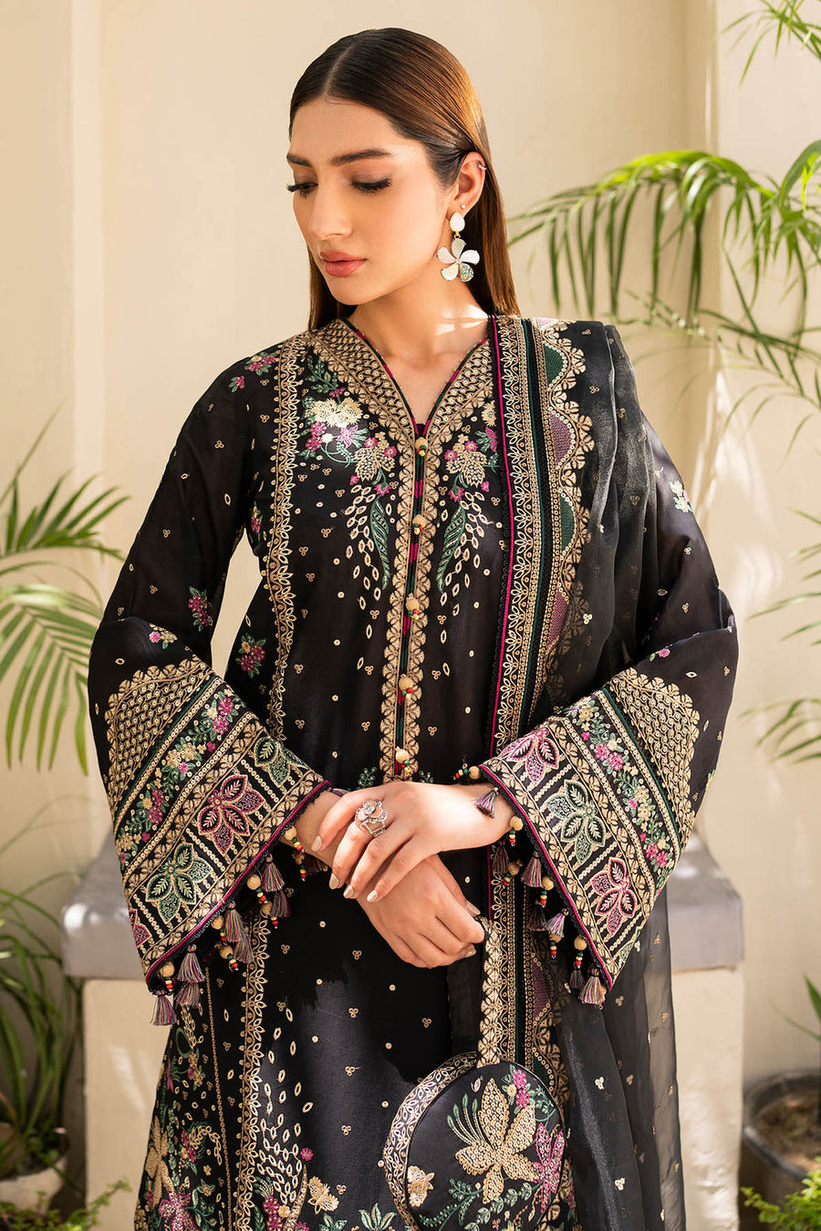 Iris by Jazmin Embroidered Lawn Unstitched 3Pc Suit IL-SS24-D4