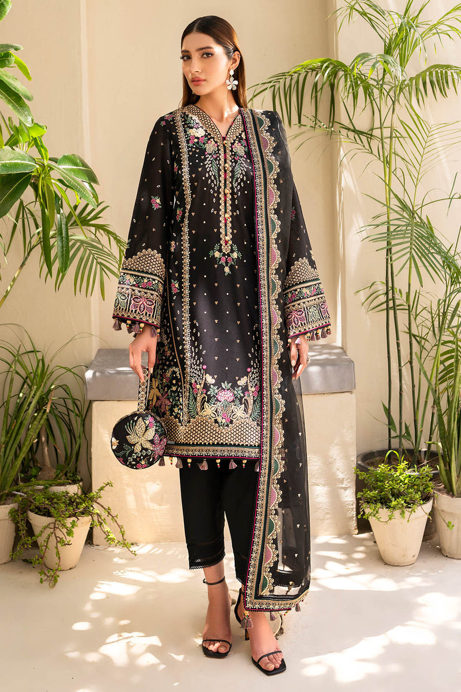 Iris by Jazmin Embroidered Lawn Unstitched 3Pc Suit IL-SS24-D4