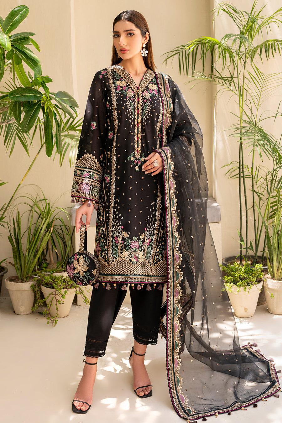 Iris by Jazmin Embroidered Lawn Unstitched 3Pc Suit IL-SS24-D4