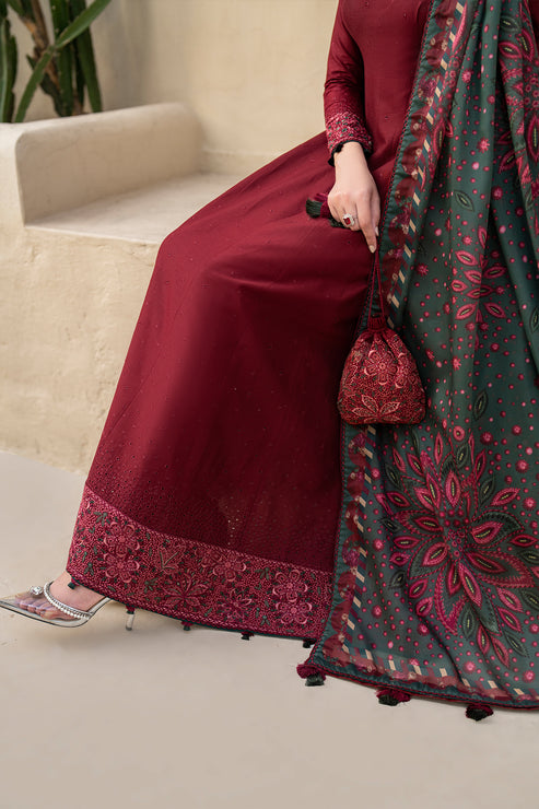 Iris by Jazmin Embroidered Lawn Unstitched 3Pc Suit IL-SS24-D7