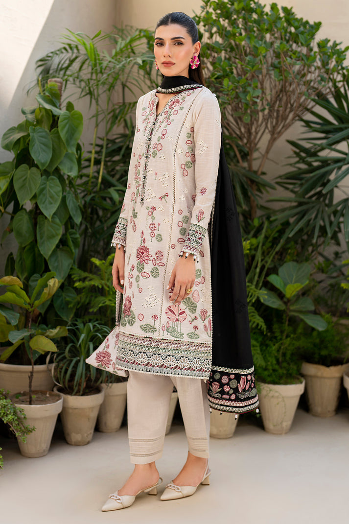 Iris by Jazmin Embroidered Lawn Unstitched 3Pc Suit IL-SS24-D8