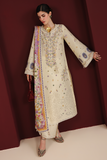 Jazmin Iris Luxury Lawn Unstitched Embroidered 3Pc Suit IL26-D01