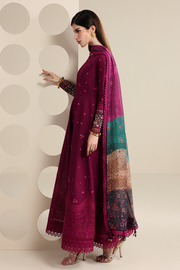 Jazmin Iris Luxury Lawn Unstitched Embroidered 3Pc Suit IL26-D02