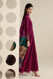 Jazmin Iris Luxury Lawn Unstitched Embroidered 3Pc Suit IL26-D02