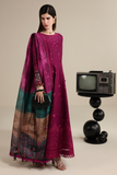 Jazmin Iris Luxury Lawn Unstitched Embroidered 3Pc Suit IL26-D02