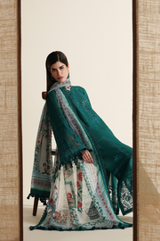 Jazmin Iris Luxury Lawn Unstitched Embroidered 3Pc Suit IL26-D03