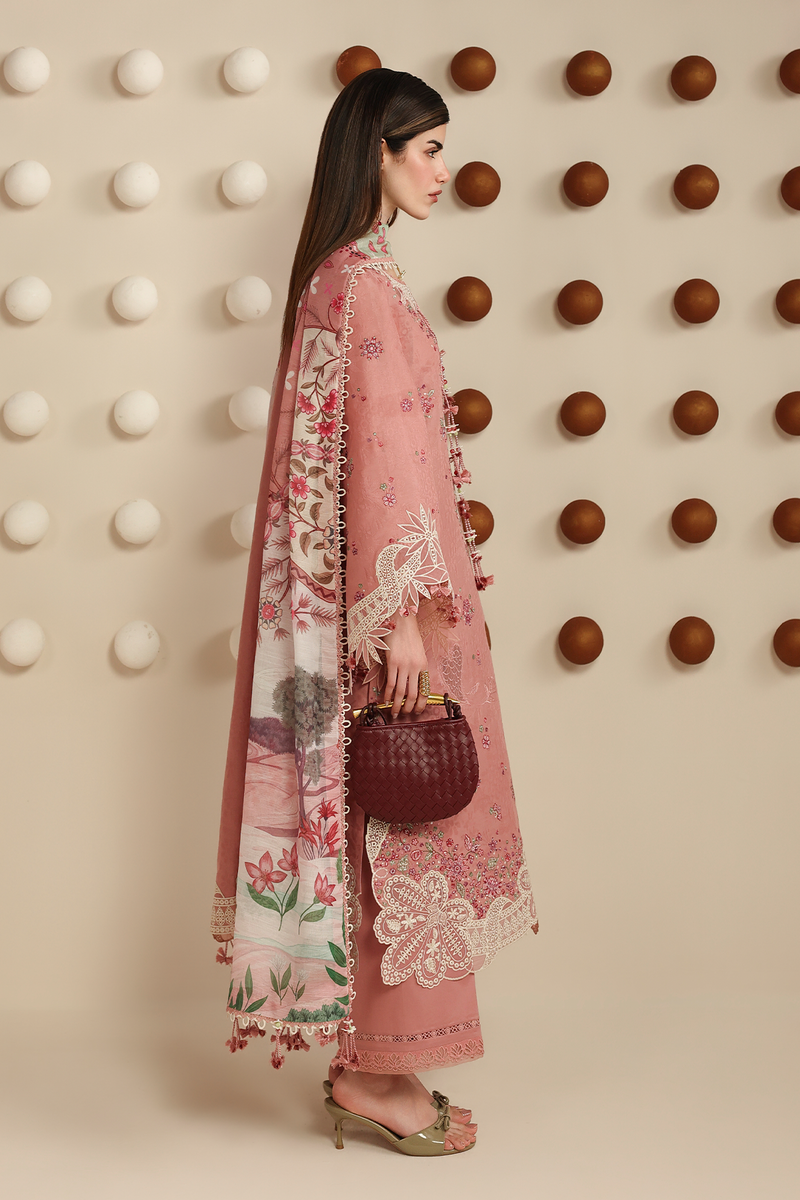 Jazmin Iris Luxury Lawn Unstitched Embroidered 3Pc Suit IL26-D04
