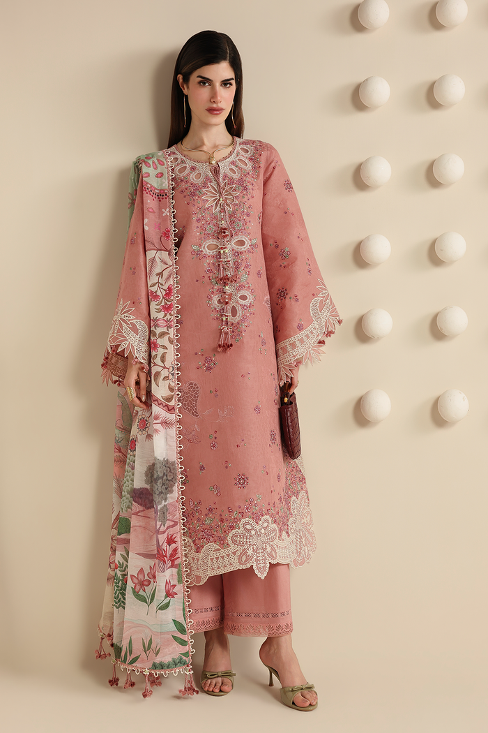 Jazmin Iris Luxury Lawn Unstitched Embroidered 3Pc Suit IL26-D04