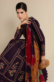 Jazmin Iris Luxury Lawn Unstitched Embroidered 3Pc Suit IL26-D06