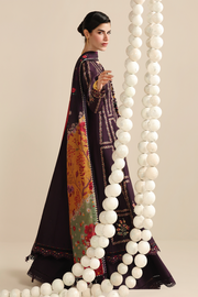 Jazmin Iris Luxury Lawn Unstitched Embroidered 3Pc Suit IL26-D06