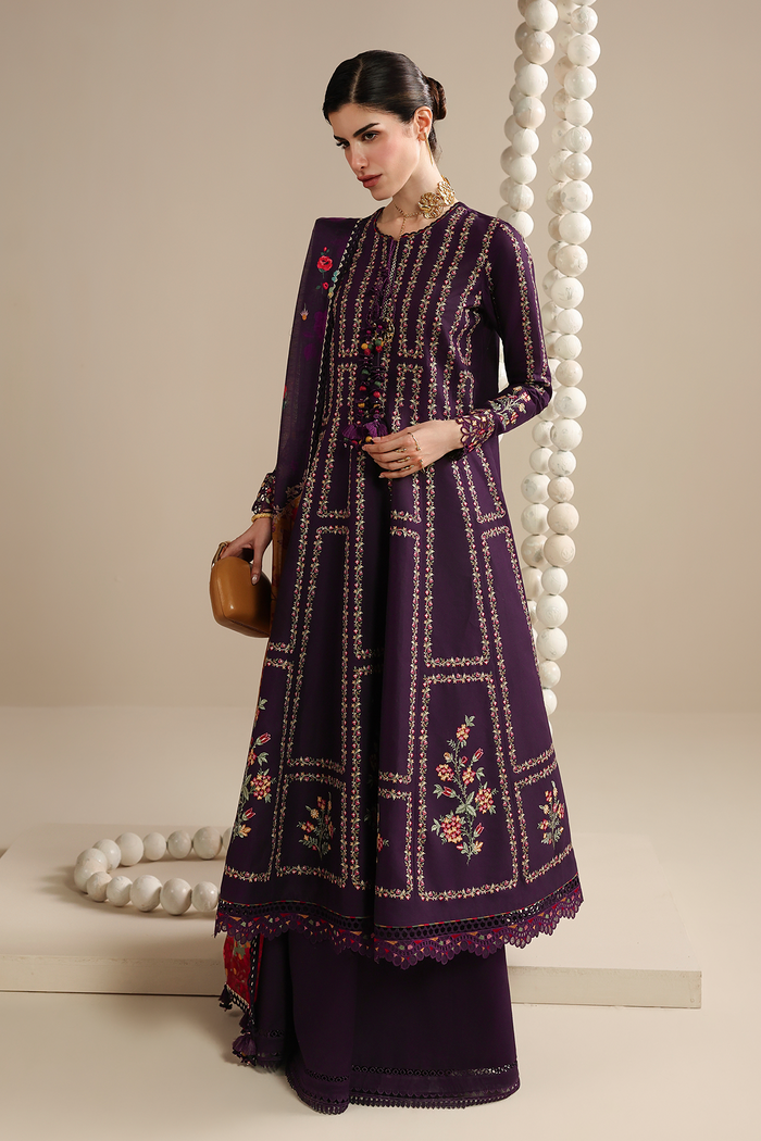 Jazmin Iris Luxury Lawn Unstitched Embroidered 3Pc Suit IL26-D06