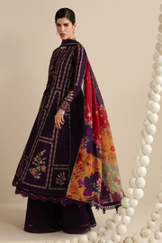 Jazmin Iris Luxury Lawn Unstitched Embroidered 3Pc Suit IL26-D06