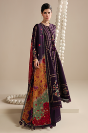 Jazmin Iris Luxury Lawn Unstitched Embroidered 3Pc Suit IL26-D06