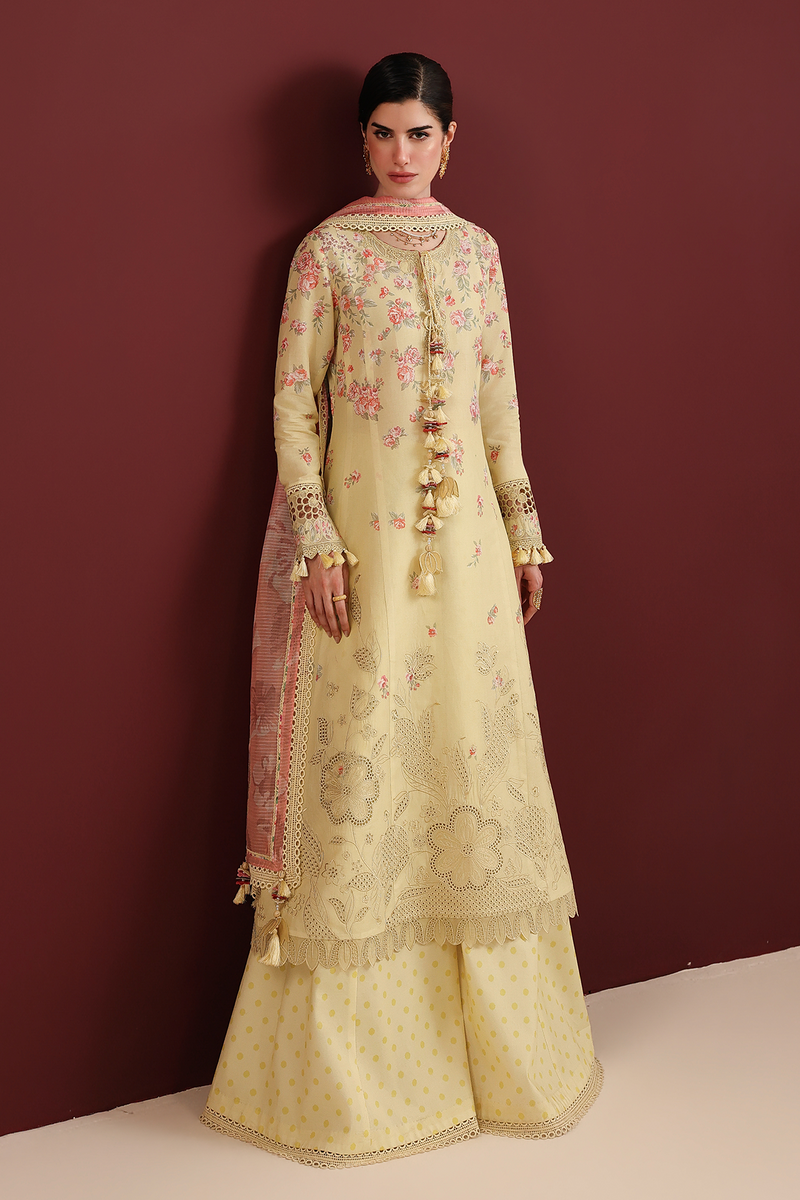 Jazmin Iris Luxury Lawn Unstitched Embroidered 3Pc Suit IL26-D07