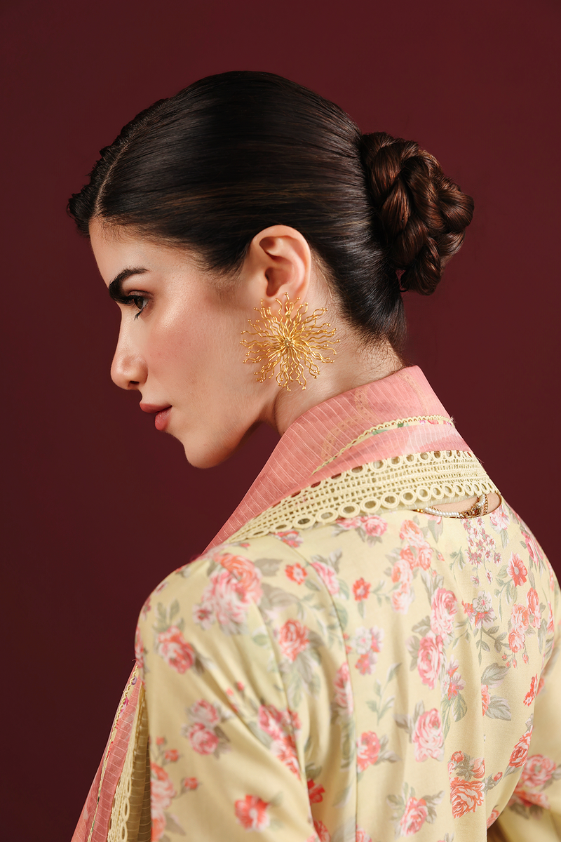 Jazmin Iris Luxury Lawn Unstitched Embroidered 3Pc Suit IL26-D07