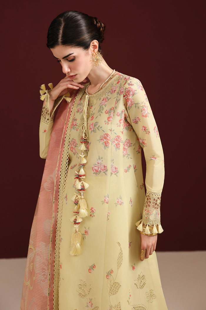 Jazmin Iris Luxury Lawn Unstitched Embroidered 3Pc Suit IL26-D07