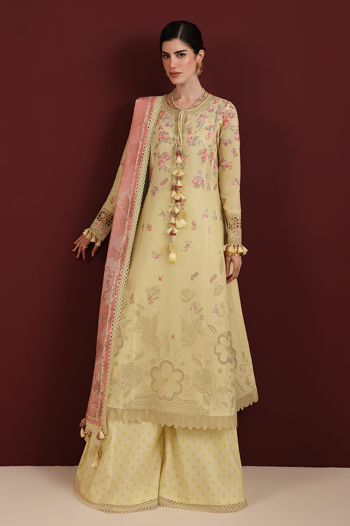 Jazmin Iris Luxury Lawn Unstitched Embroidered 3Pc Suit IL26-D07