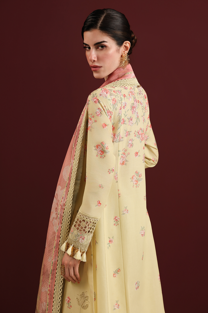 Jazmin Iris Luxury Lawn Unstitched Embroidered 3Pc Suit IL26-D07