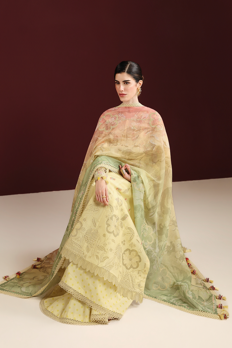 Jazmin Iris Luxury Lawn Unstitched Embroidered 3Pc Suit IL26-D07
