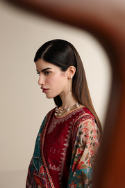 Jazmin Iris Luxury Lawn Unstitched Embroidered 3Pc Suit IL26-D08