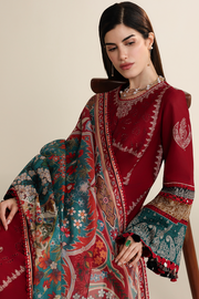 Jazmin Iris Luxury Lawn Unstitched Embroidered 3Pc Suit IL26-D08