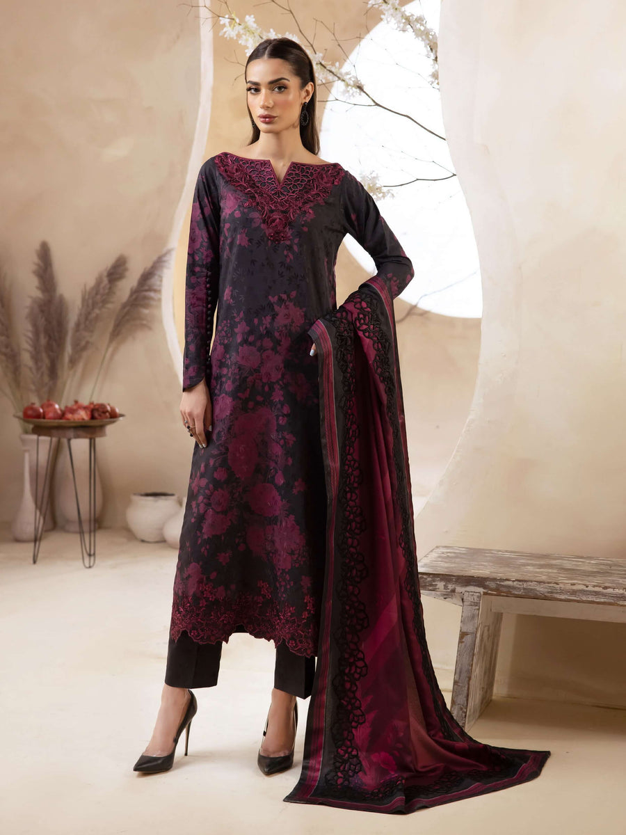 IZNIK Embroidered Winter Viscose Unstitched 3Pc Suit ILW-06 Evelynn
