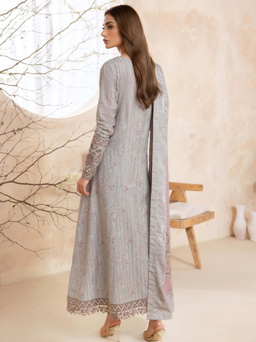 IZNIK Embroidered Winter Viscose Unstitched 3Pc Suit ILW-07 Aurelia