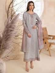 IZNIK Embroidered Winter Viscose Unstitched 3Pc Suit ILW-07 Aurelia