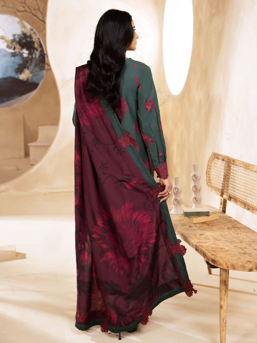 IZNIK Embroidered Winter Viscose Unstitched 3Pc Suit ILW-08 Carina