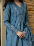 Faiza Faisal Dastaan Embroidered Khaddar Unstitched 3Pc Suit - IMAAN