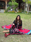 Siraa by Sadaf Fawad Khan Embroidered Lawn Unstitched 3Pc Suit - ADA (B)