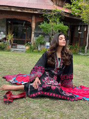 Siraa by Sadaf Fawad Khan Embroidered Lawn Unstitched 3Pc Suit - ADA (B)