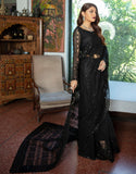 Emaan Adeel Luxury Embroidered Formal Wedding Saree PR-58 MAJESTIC BLACK