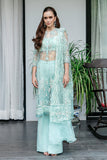 Saad Shaikh Fleurie Luxury Embroidered Net Suit - MARINE